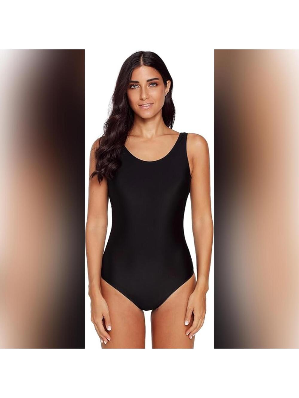 NWOT Women's One Piece Athletic Training Racerback Swimsuit, 1X (18)